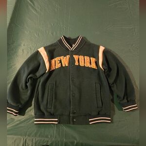 Boys varsity green and yellow new York jacket